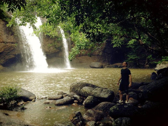 Haew Suwat waterfall in Khao Yai National Park, Thailand