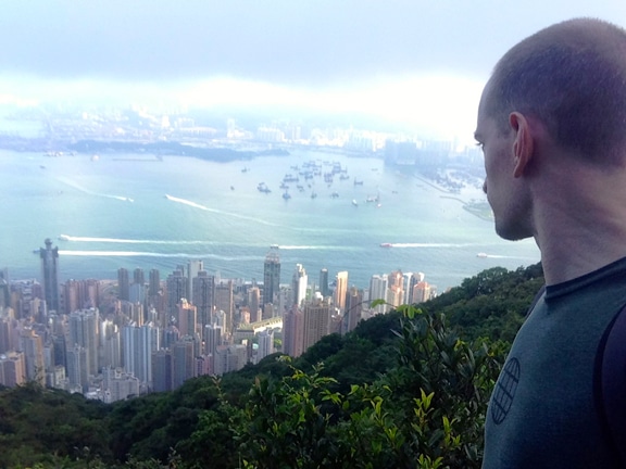 Overlooking Hong Kong from Victoria Peak