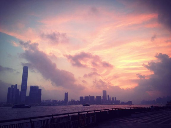 Sunrise in Hong Kong