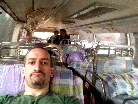 All aboard the hell bus to Kunming :-/