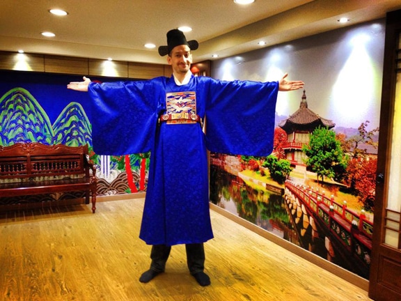 This is what men used to wear in Korea. (Or quite possibly a joke at my expense.)