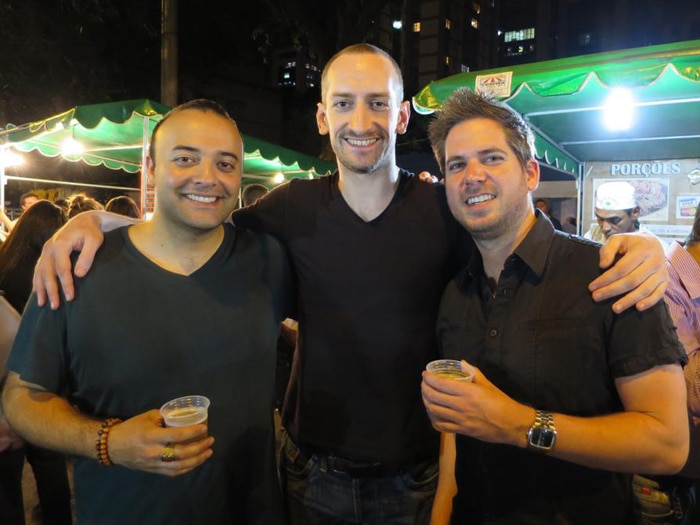 Os tres gringos: Mitch, myself, and Turner.