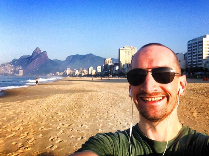 4,000 meters later... breathing easy on Ipanema beach in Rio