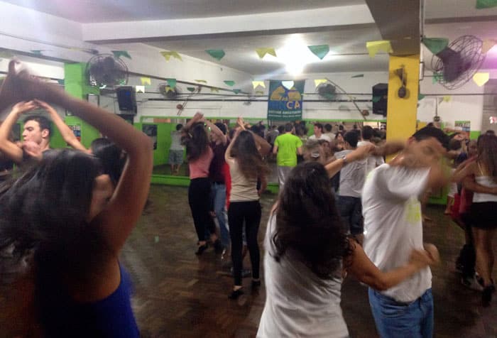 Forró dance class