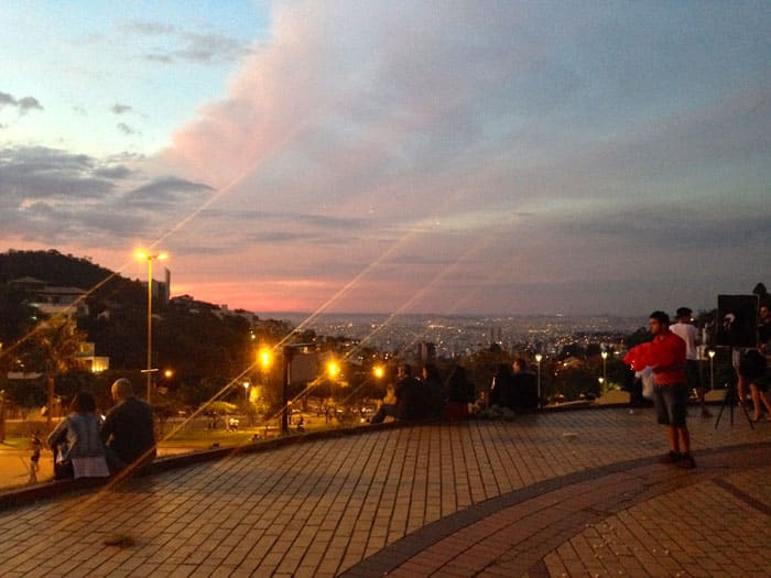 The view from Praça do Papa in Belo Horizonte
