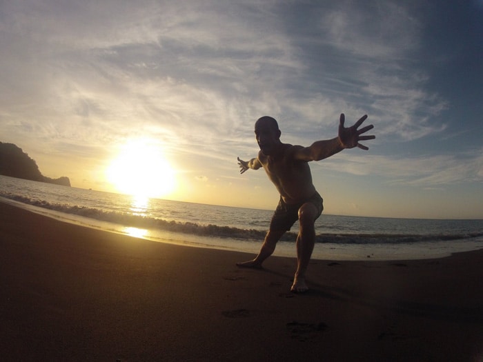 Sunset on Costa Rica's Pacific coast.