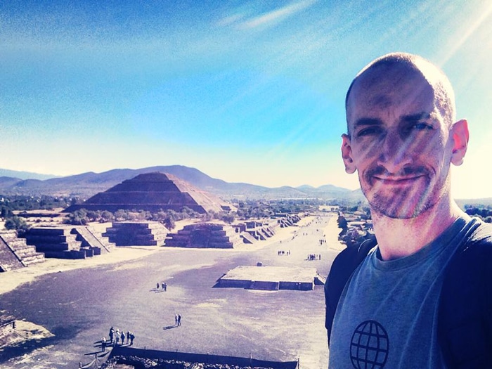 Teotihuacan, just outside Mexico City, and just before I got kicked out by security.