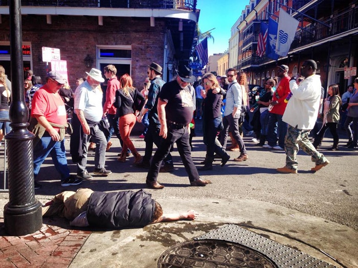 Things haven't changed much down on Bourbon Street.