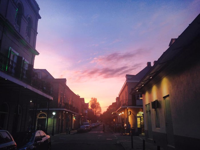 Sunset in New Orleans