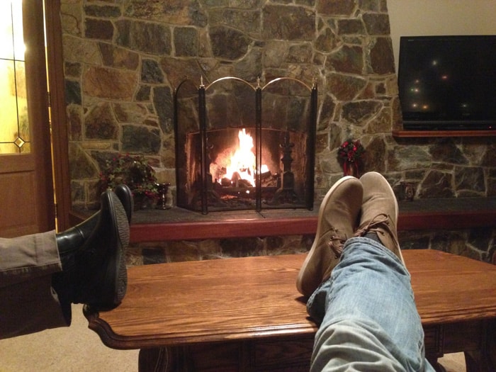 Home is where the hearth is.