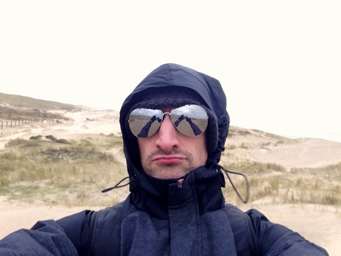 Not exactly beach weather.