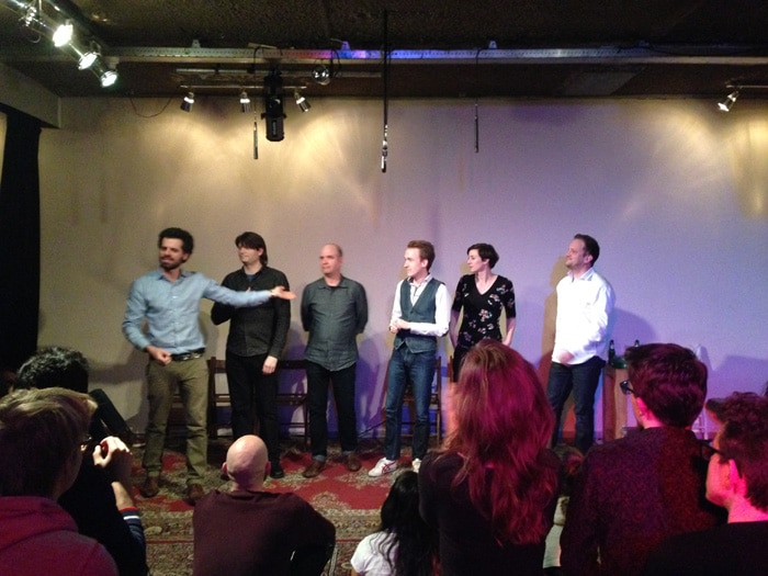 Improv comedy night at Mezrab.