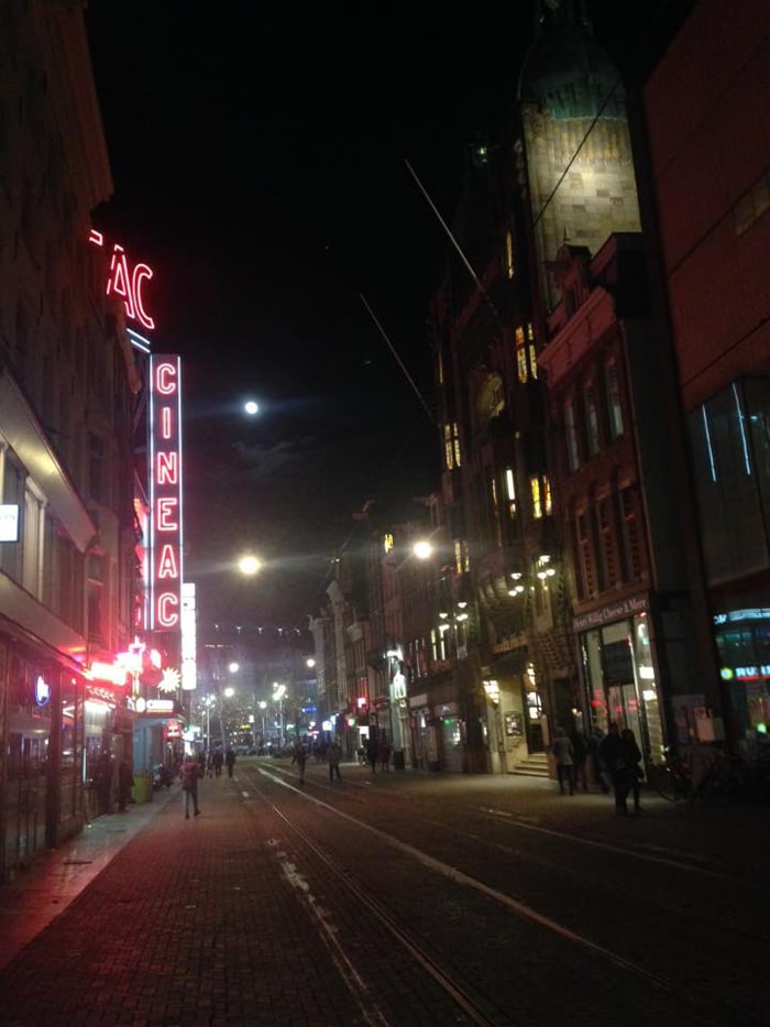 Reguliersbreestraat in Amsterdam.