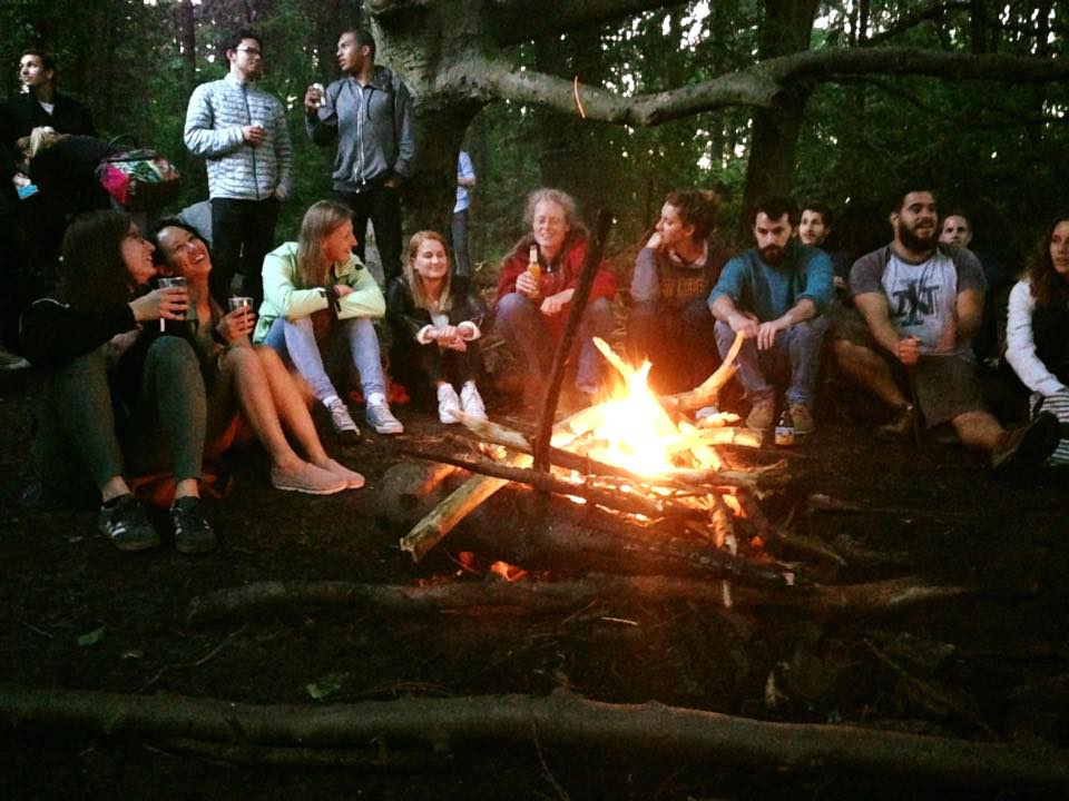 Sneaky bonfire somewhere near Amsterdam.