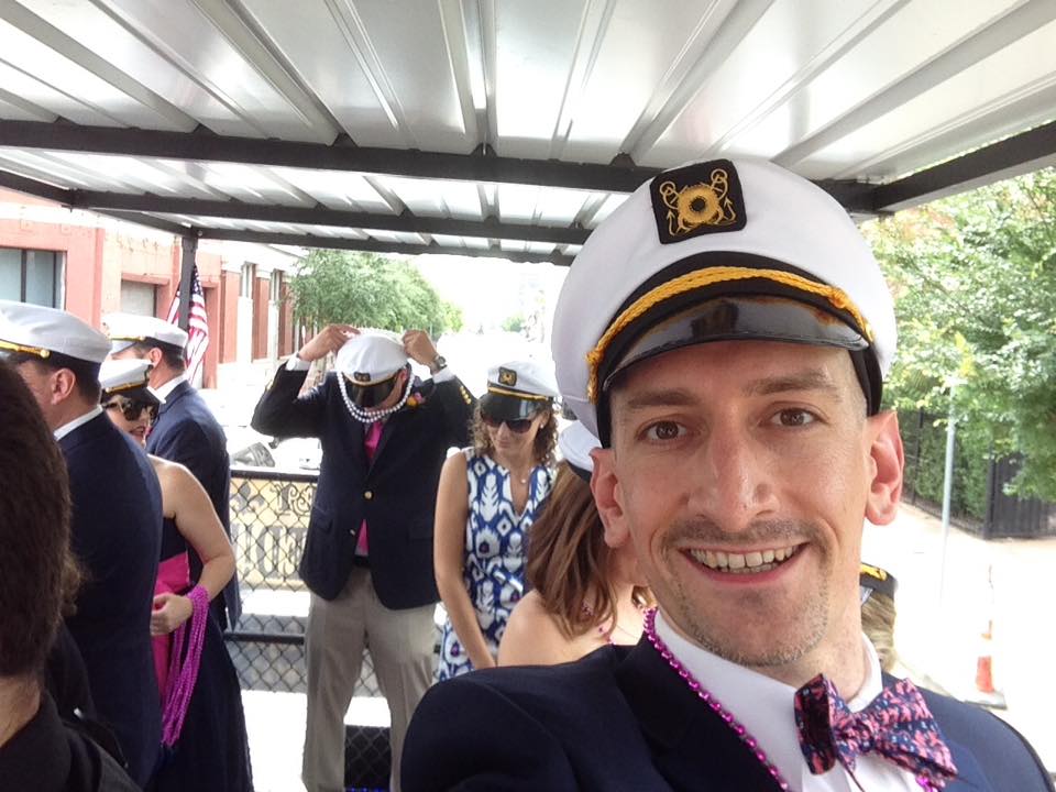 Wedding celebration in New Orleans.