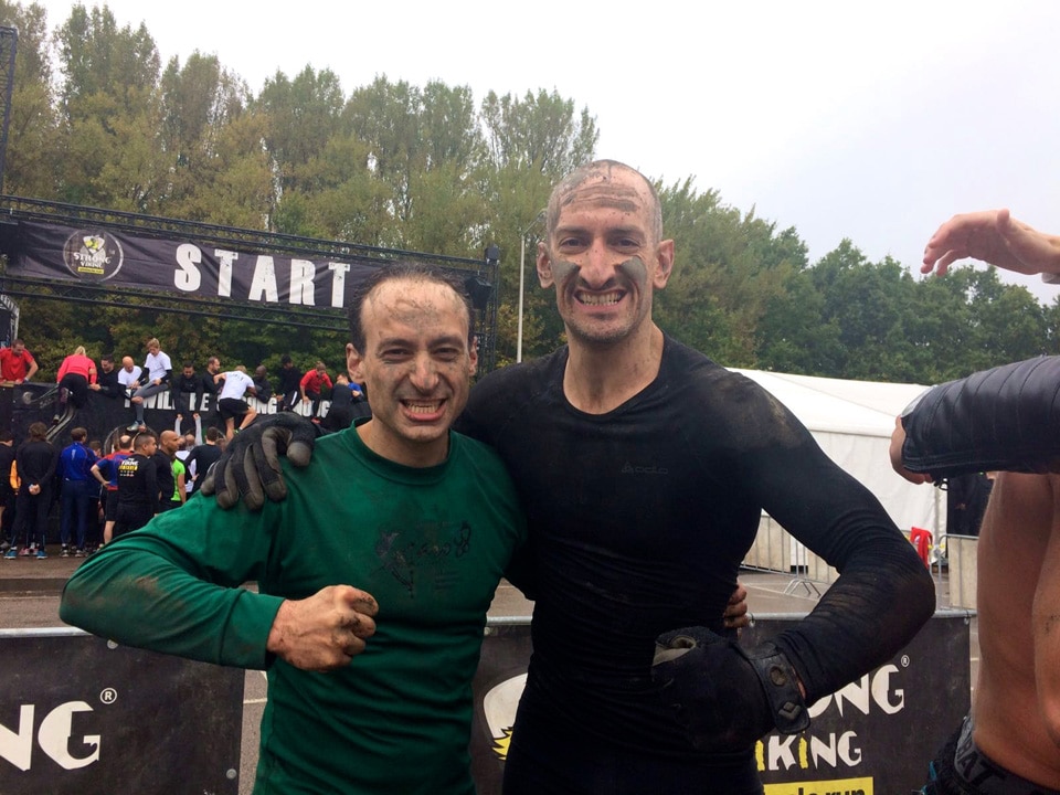 With my brother-from-another-mother after 19km of madness.