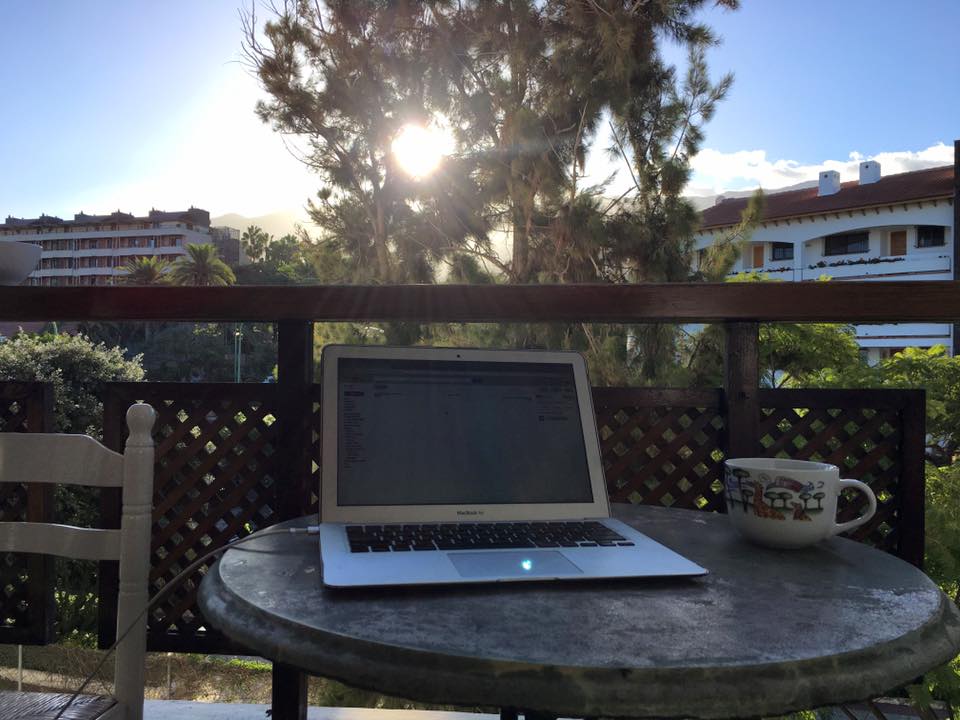 The home office in Puerto de la Cruz :-)