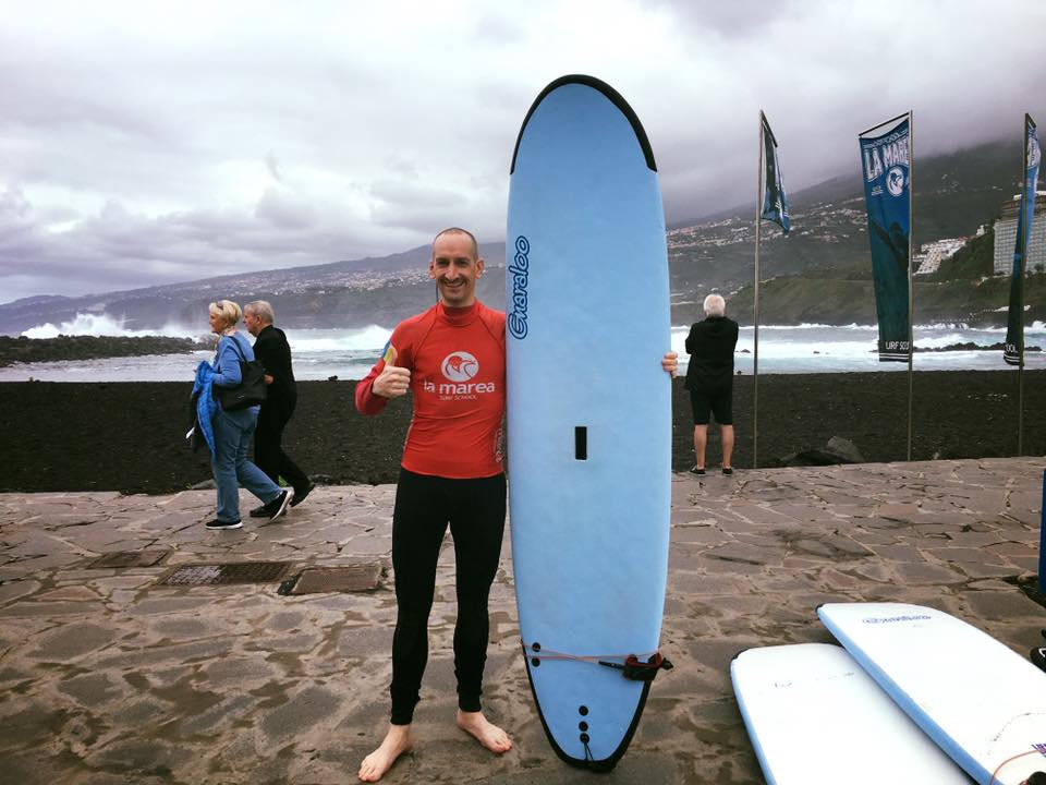 First time surfing. Got my ass kicked :-P