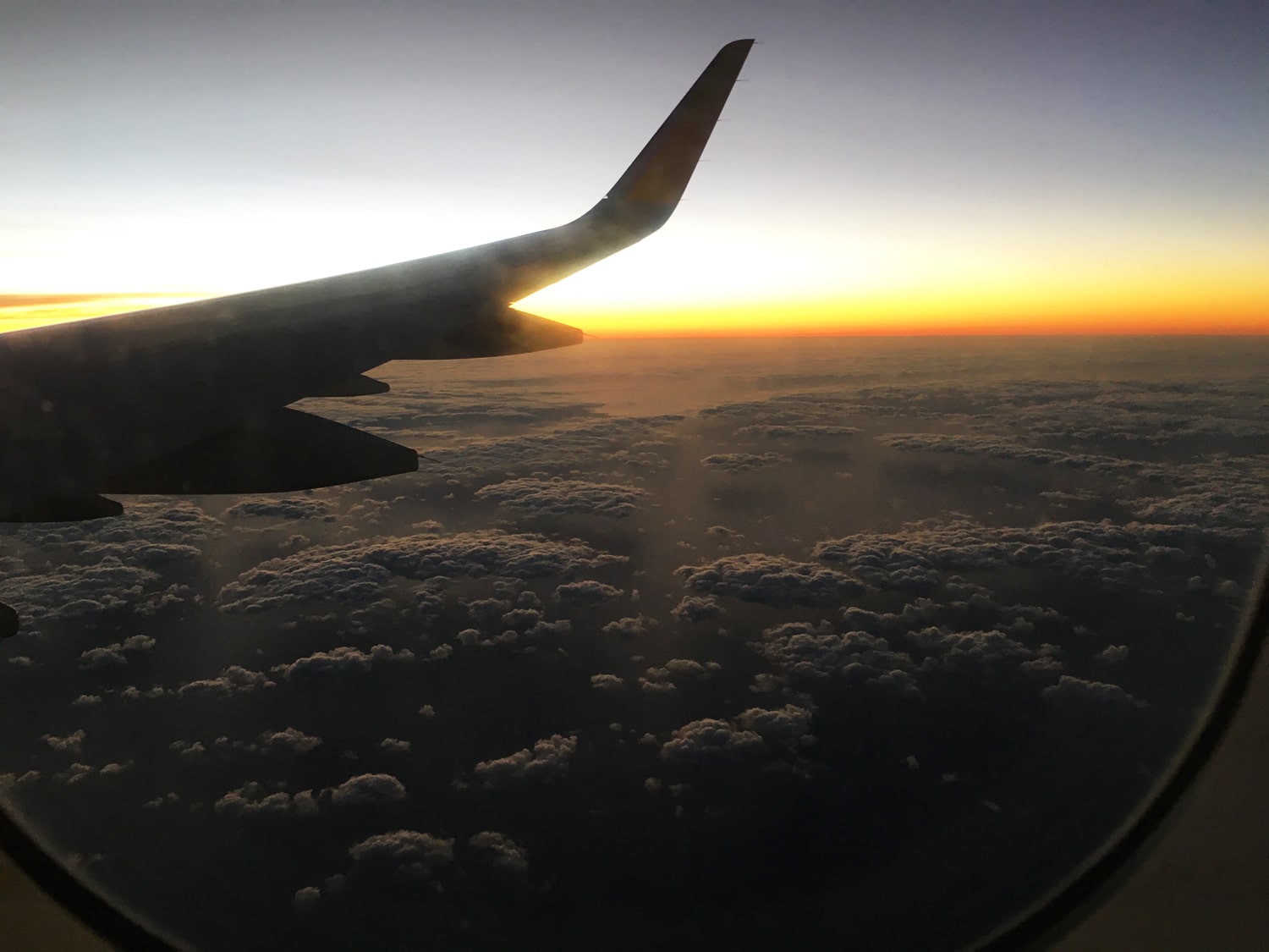 Early morning above the clouds