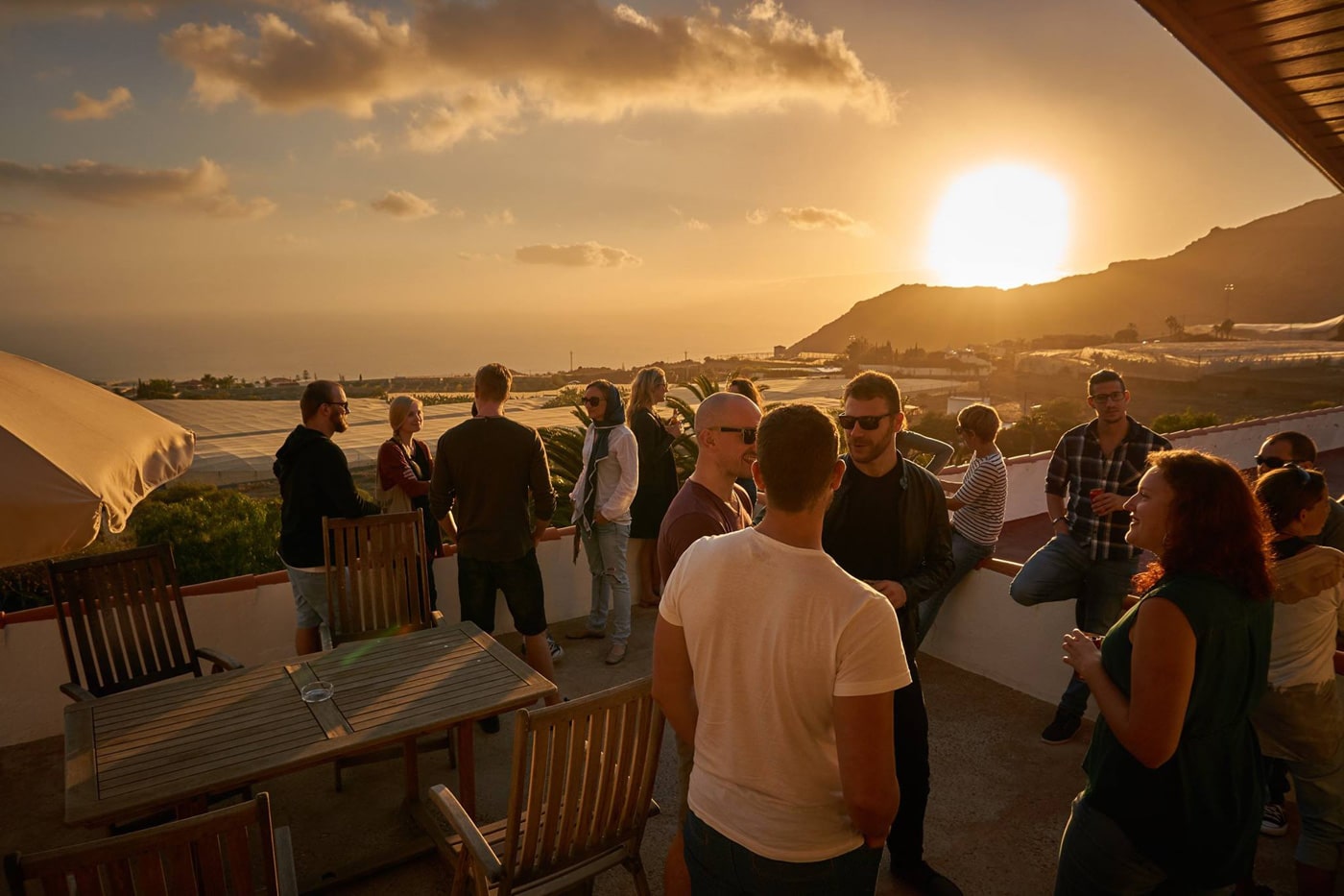 launch party in Tenerife. .