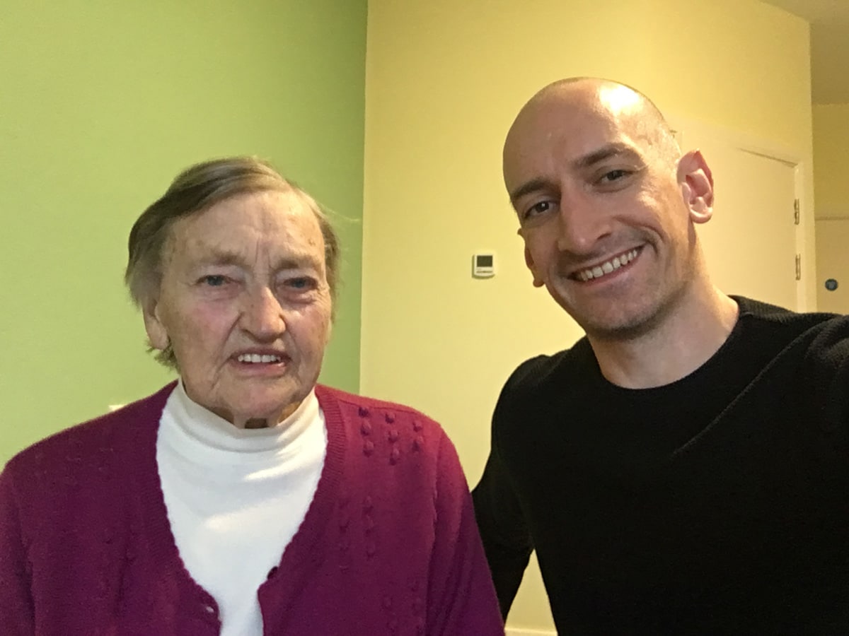 Niall Doherty and grandmother