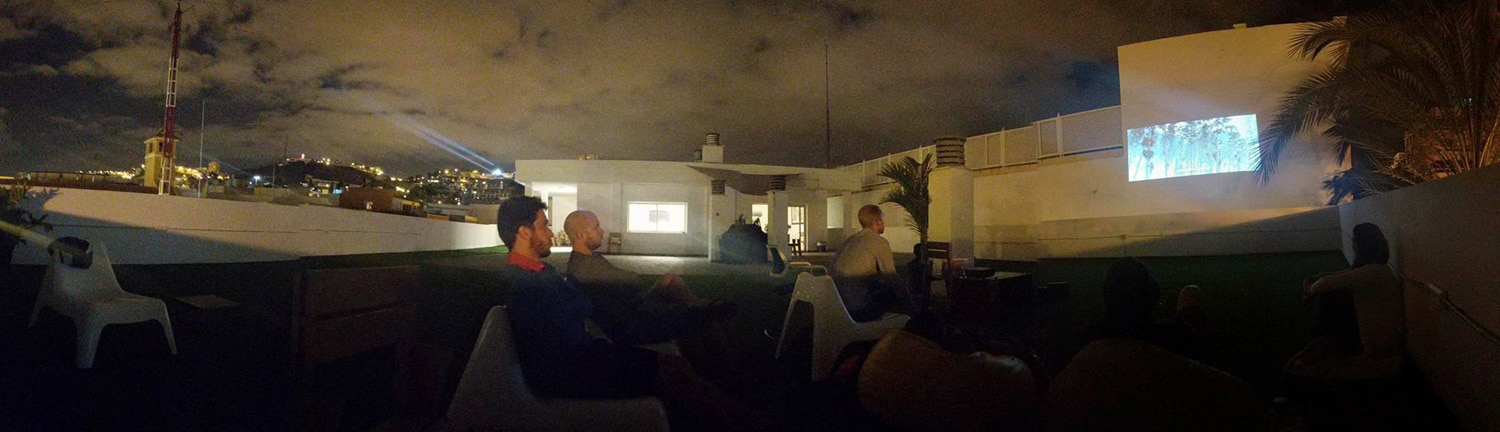 Movie night at The Roof