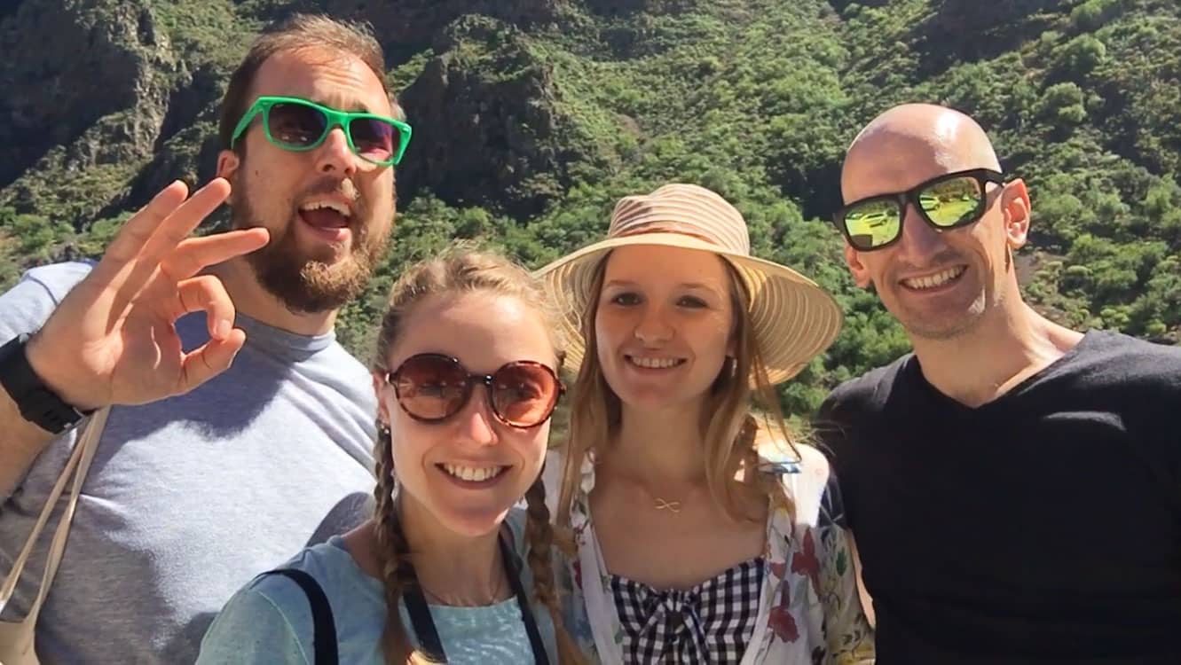 Double-date road trippin' in Gran Canaria