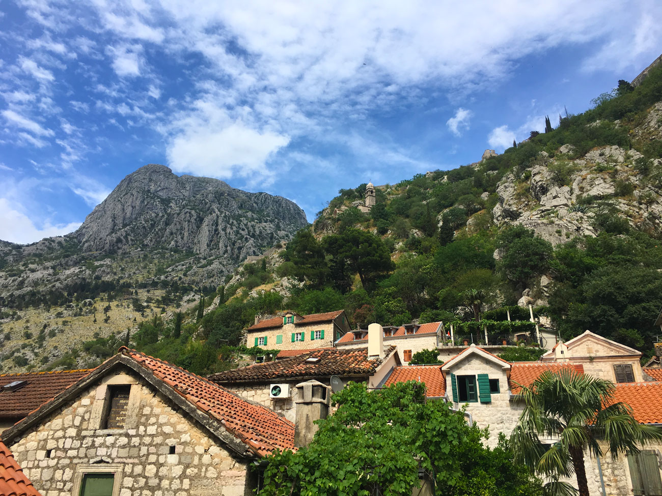 View from the city walls in Kotor