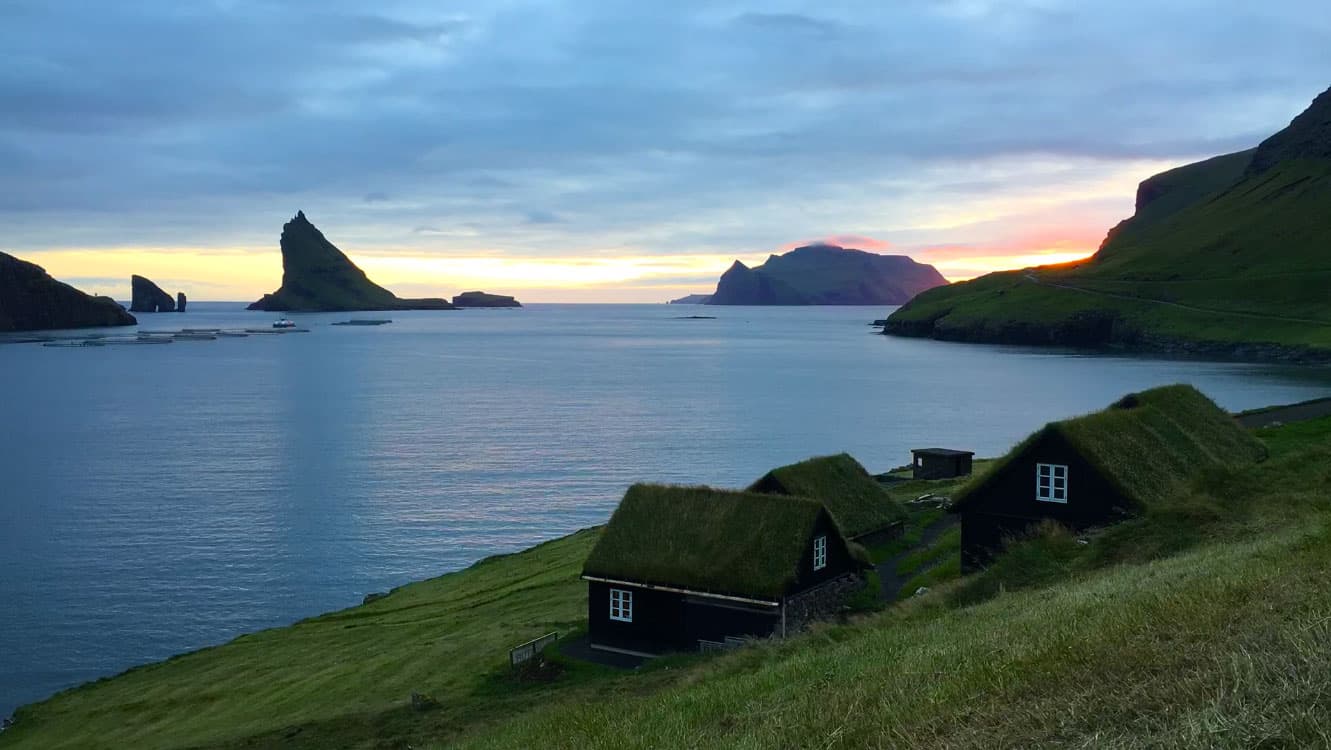 Sunset in the Faroe Islands