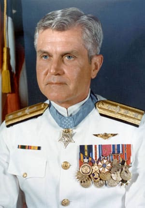 Admiral Jim Stockdale in naval uniform
